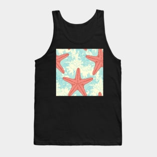 Star Fish and Sea Life Pattern Tank Top